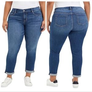 ✅ Torrid Women's Classic Skinny Boyfriend Jeans Size 16 R medium wash